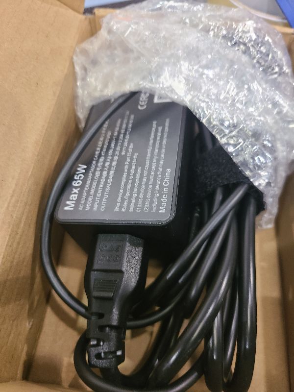 Photo 1 of 65W USB C Laptop Charger Replacement for Lenovo Thinkpad/Yoga/Chromebook, ADLX65YDC2A Lenovo Laptop Charger