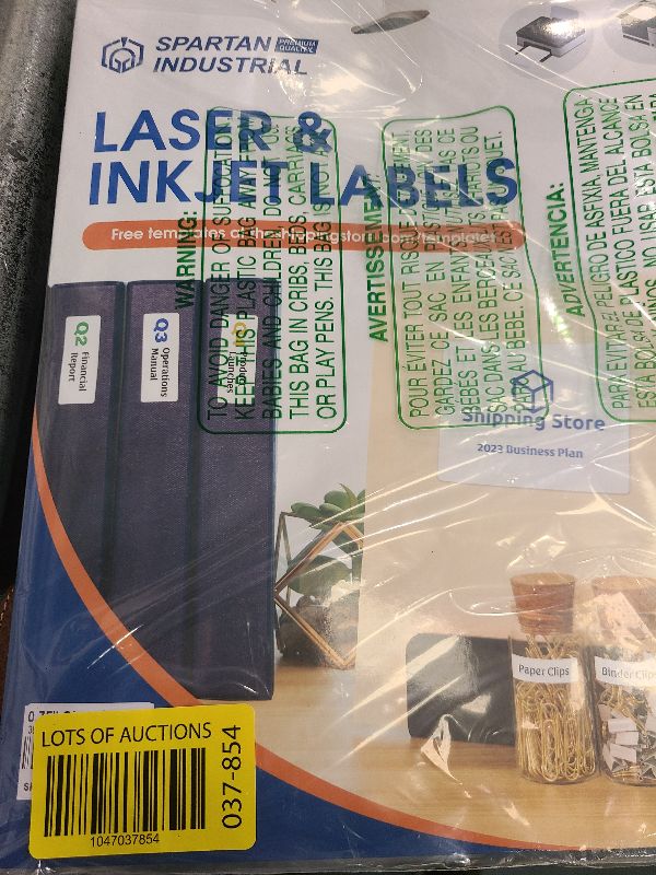 Photo 1 of 0.75" Circle Printable Labels Compatible with Inkjet and Laser Printers - 30 Sheets, 3240 Matte White Round Stickers for Pricing, Product Labeling, and Custom Tags - Spartan Industrial