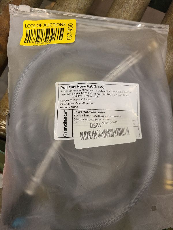 Photo 1 of 88624000 Pull-out Hose Combo for Hansgrohe Kitchen Faucets, Pull-down Spray Hose Replacement with Brass Connectors, 59-Inch + 10.5-Inch