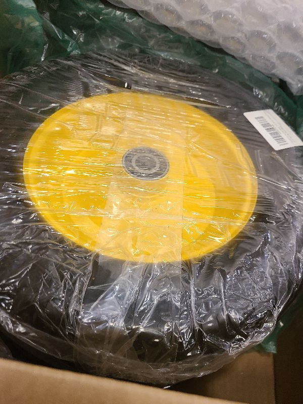 Photo 1 of 15x6.00-6 Flat Free Lawn Mower Tire and Wheel, 15x6.00-6nhs Front Tire Assembly Compatible With John Deere Husqvarna Riding Mowers, 3" Centered Hub, 3/4" & 5/8" & 1" Bushing(2 Pack)