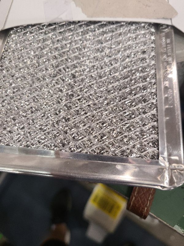 Photo 1 of 12-Layer Air Filter Factory 5" x 7.5" Pull Tab Microwave Grease Filter Replacements For Many GE, Frigidaire, Magic Chef & LG Microwave Oven Models Filter Set Of 2 (Pull Tab Short Side)