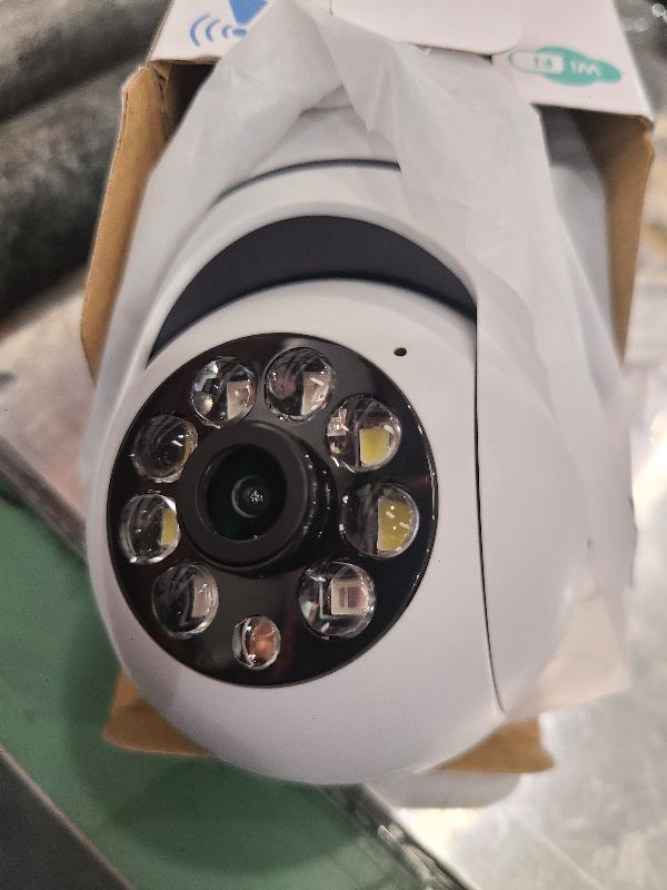 Photo 1 of 2PCS WiFi Light Bulb Security Camera Wireless Outdoor 1080P Indoor 360 Degree Security Cameras for Home Security, Smart Motion Detection, Two-Way Audio