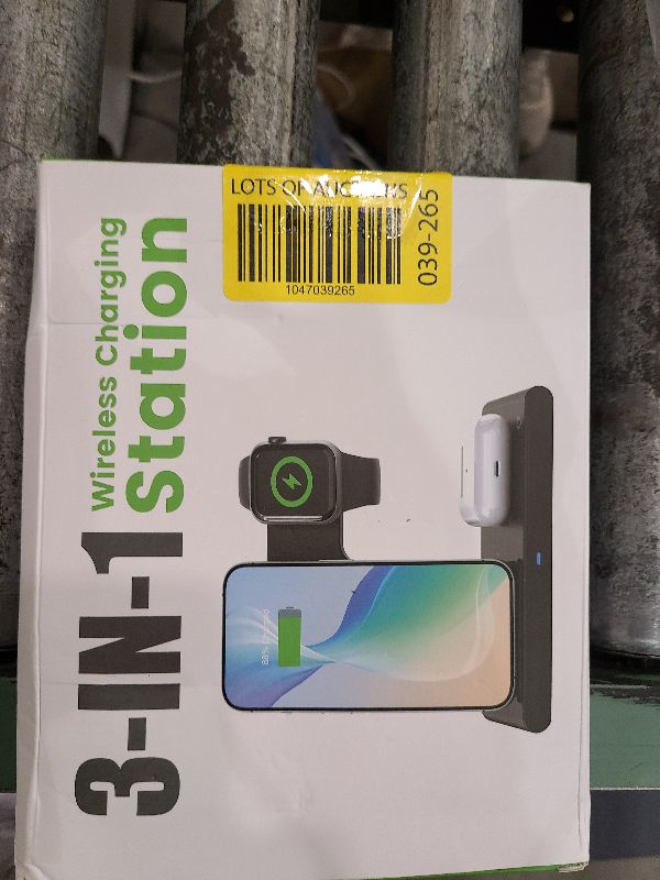Photo 1 of 2025 Traveling Portable Wireless Fast Charger for Apple & Android Charging Station, 3 in 1 Charging for iPhone 16 15 14 13 12, Apple Watch Series & Air pods 4 3 2 Pro, Samsung Galaxy-Gifts for Family