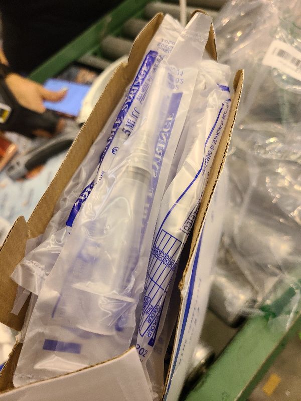 Photo 1 of 100 Pack 5ml with 22Ga Disposable Plastic Measuring Lab Supplies, Individually Sealed Wrapped