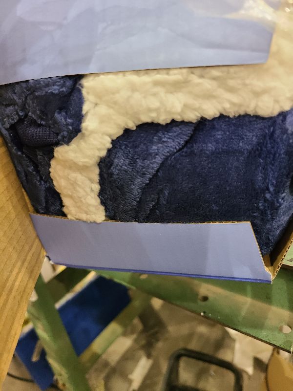 Photo 1 of Topcee Oversized Wearable Blanket Sherpa Fleece Blanket Hoodie Comfortable Soft Warm Thick Big Hooded Sweatshirt Hoodie Blanket - Cozy and Fuzzy blanket Hoodie with Giant Pocket - Navy Blue