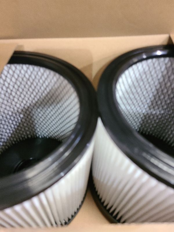Photo 1 of 2 Pack DXVC6910 Vacuum Filter Compatible with Dewalt Shop Vac 6 to 16 Gallon, Replacement Cartridge Filters Fit Wet/Dry Vac DXV06P DXV09P DXV10P DXV10PL DXV10SA DXV12P DXV14P DXV16P