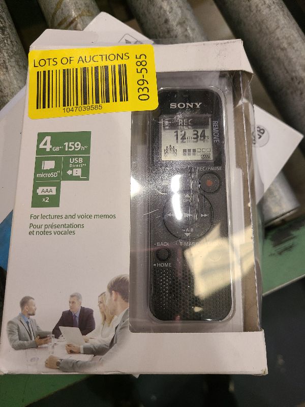 Photo 1 of Sony ICD-PX370 Mono Digital Voice Recorder with Built-In USB Voice Recorder,black