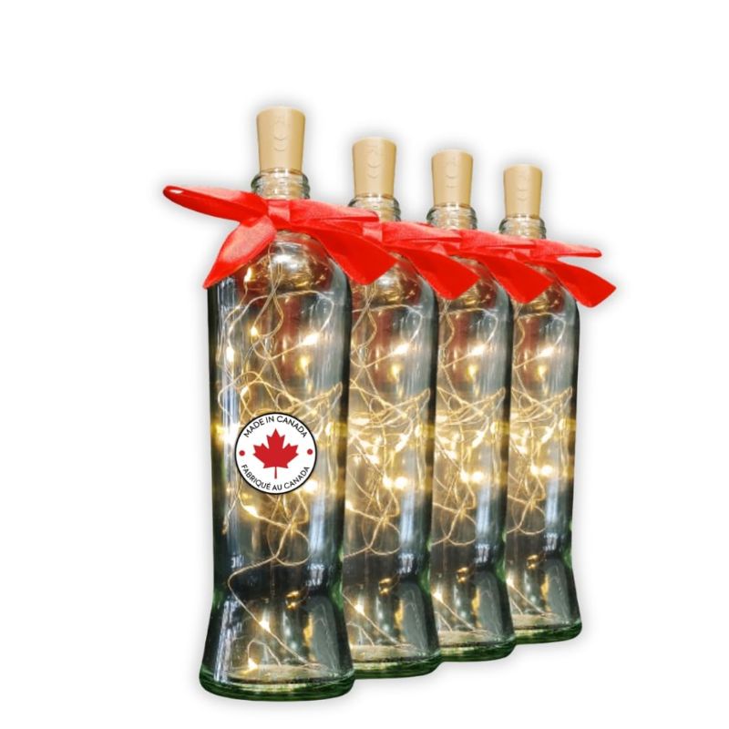Photo 1 of 4 Pack Starry Lights - Glass Bottle with String Lights - on Off Switch. Decorative - DIY Indoor/Outdoor use. Christmas Party,Xmas,Halloween,Weddings, Birthdays, Holiday Room Decoration
