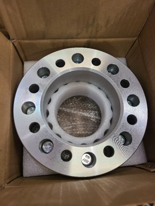 Photo 1 of 8x6.5 to 8x170 Wheel Spacers 2" (50mm) Bore 126.15mm with 9/16"-18 Studs for 1980-1998 Ford F250 F350 | 1992-2007 Ford E250 E350 | 1995-2010 Dodge Ram 2500 3500, 4PCS 8x165.1 to 8x170 Wheel Adapters