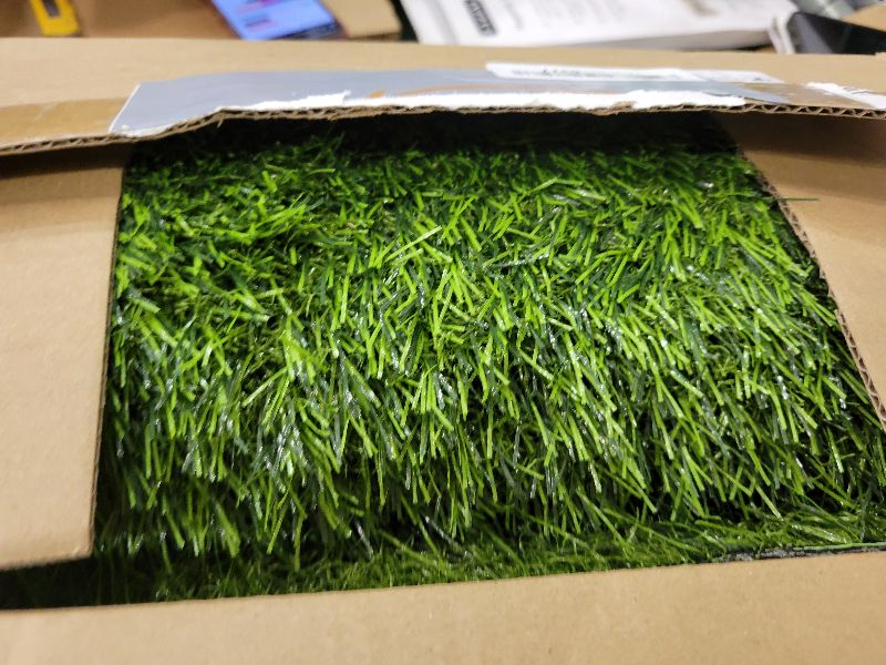Photo 1 of 2 Pack 26"x30" Dog Grass Pee Pads, Reusable Artificial Grass Turf Rug for Puppy & Cats, Washable Fake Grass Mat Dog Pee Pad Replacement Outdoor Indoor Potty Training Pads with Drainage Holes