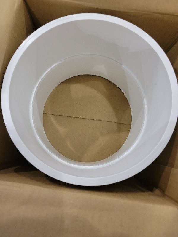 Photo 1 of 6" Pvc  Coupling Adapter Pipe Fittings (Socket x Socket) Contractor Pack Schedule 40 Heavy Duty 6 Inch PVC Slip Socket Connectors for DIY PVC Shelf Garden Support Structure, White