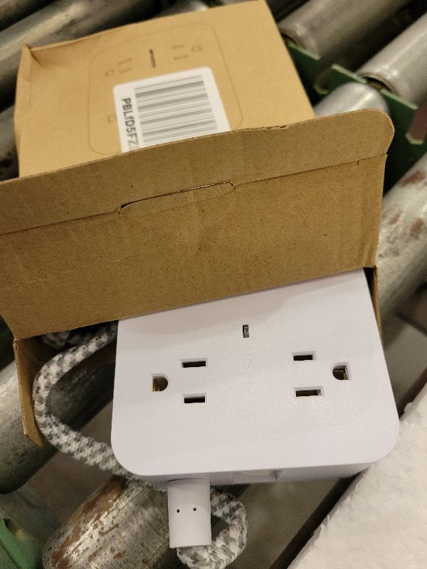 Photo 1 of 10 Ft Surge Protector Power Strip, HANYCONY Extension Cord with 8 AC Outlets 4 USB (2 USB C) Ports, Flat Plug, Wall Mount Desk USB Charging Station for Home