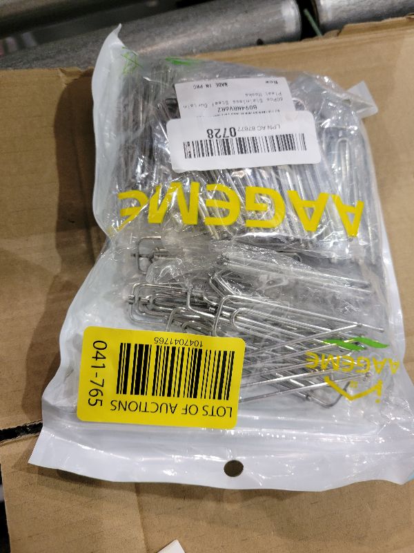 Photo 1 of 60PCS Stainless Steel Drapery Hook and Pin for Pleated Drapes 4 Prongs Pinch Pleat Clips Traverse Pleater 4 End Curtain Hangers for Window Door Bathroom Curtain