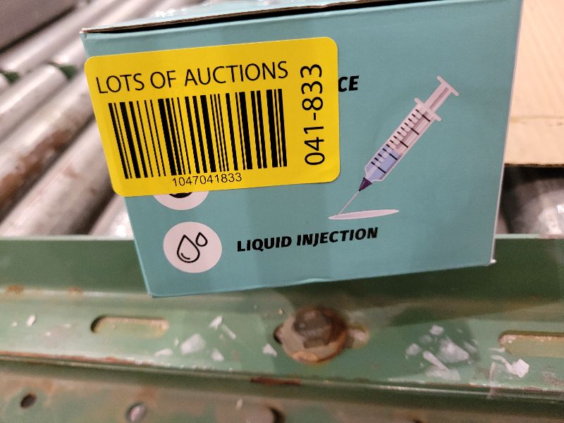 Photo 1 of 50 Pack 3ml Disposable Syringe with Needle 23Ga 1.0 Inch, Luer Lock Syringes, Individual Sterilized Wrapped