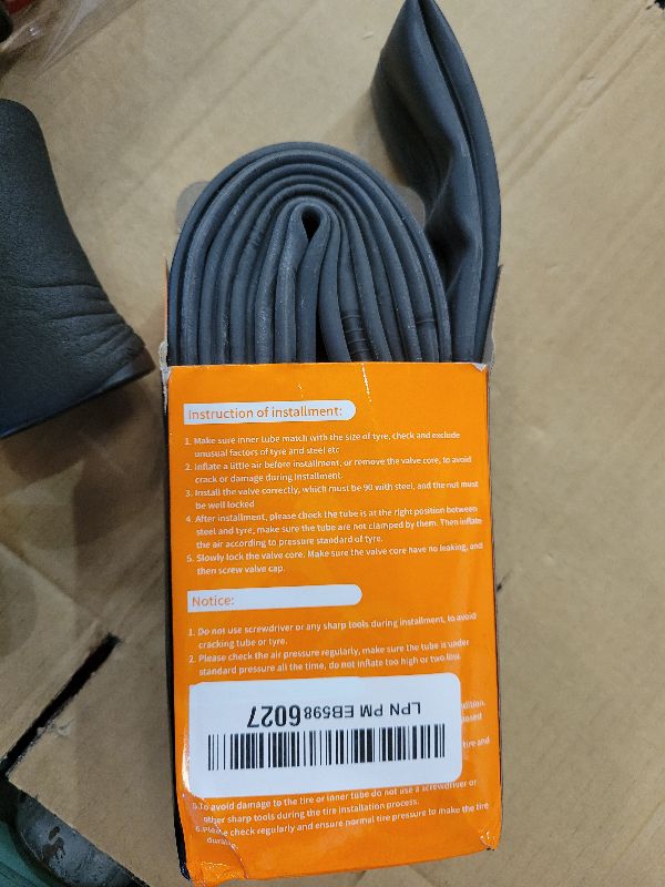 Photo 1 of 1-PC 26" Bike Tube 26x1.75/2.125 47/57-559 26" Bicycle Tube 26" Inner Tube Compatible with 26x1.75/1.95/2.0/2.10/2.125 Road, Mountain Cruisers, MTB, Gravel, City Bike Tire Tubes AV33mm Schrader Valve