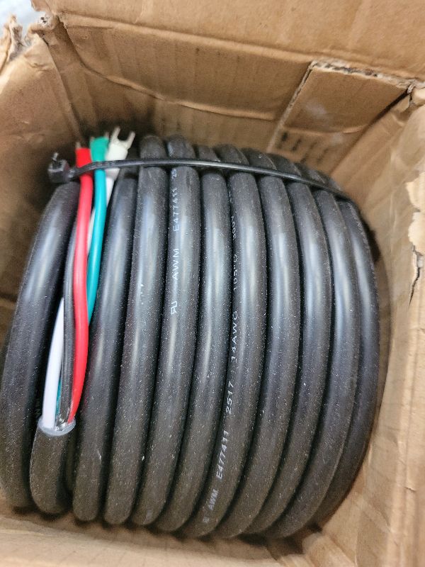 Photo 1 of 14/4 AWG Cable Power 50FT Conductor Flexible Cord for Residential Wiring Mini Split Air Conditioner Speaker Low Voltage 300V LED Stranded PVC Oxygen-Free Copper