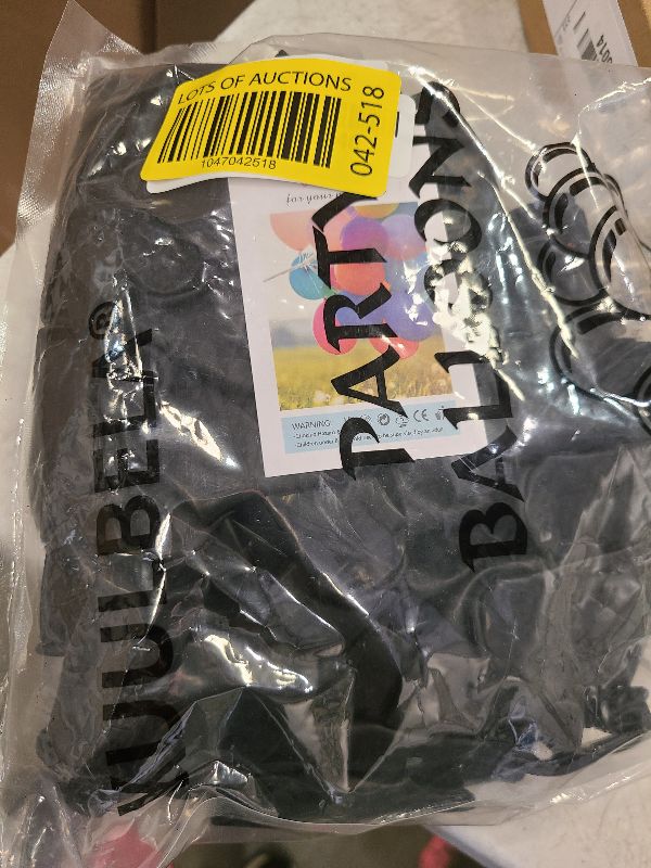 Photo 1 of 110pcs Black Balloon 12 inch, Black Latex Balloons for Birthday Party Baby Shower Wedding(with 2 Ribbons).