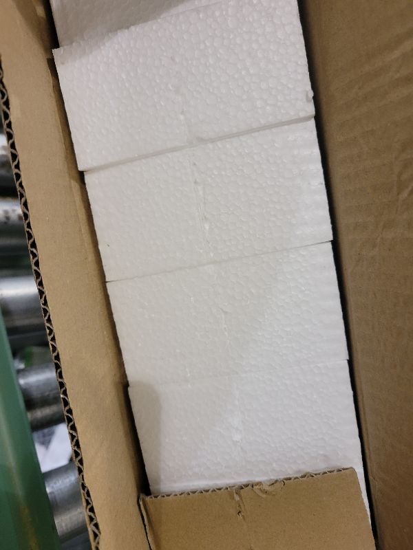 Photo 1 of 6 Pack Foam Blocks for Crafts - Polystyrene Brick Rectangles for Art Sculpting, Flower Arrangements, DIY, Packing, & Diorama Supplies (8 x 4 x 2 in)