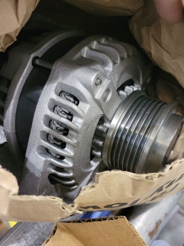 Photo 1 of 11573N New Alternator Compatible with Honda Odyssey 2011 2012 2013, Pilot 2012 2013 2014 2015, Ridgeline 2012 2013 2014 V6 3.5L Replace CSJ24 9764219-124 104210-1240 31100-RV0-A01