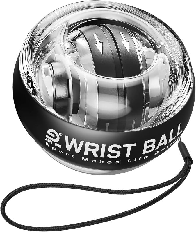 Photo 1 of  Wrist Trainer Ball Auto-Start Gyroscopic Forearm Exerciser Gyro Ball for Strengthen Arms, Fingers, Bones and Muscles 