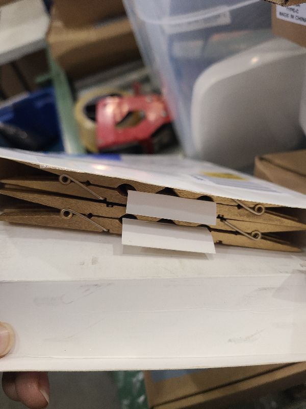 Photo 1 of 100 Pcs Colored Clothes Pins Wooden, Clothespins for Crafts 2.9 Inch, Clothing Pins for Hanging, Pictures, Classroom, Gold