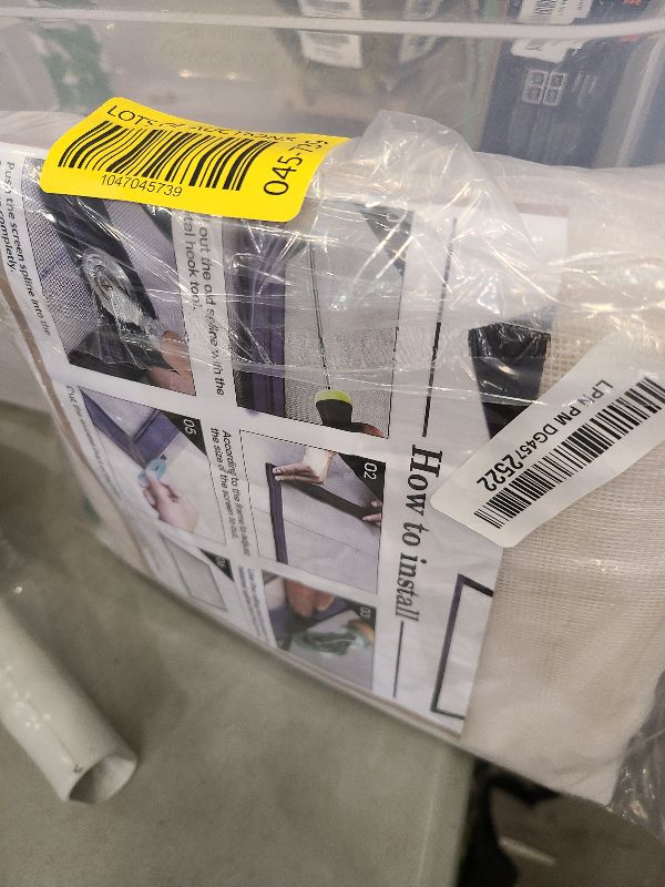 Photo 1 of 59"x79" Window Screen Mesh, Fiberglass Window Screen, Screen Door Mesh, Windows Screens and Screen Door Replacement, Patio Screen Mesh- White