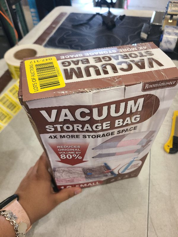 Photo 1 of 10 Small Vacuum Storage Bags with Travel Hand Pump, Small Vacuum Seal Bags for Clothing, Space Saver Bags for Clothes