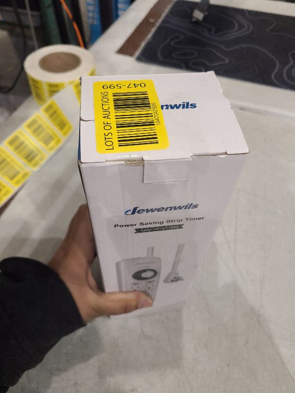 Photo 1 of DEWENWILS Mechanical Timer Power Strip with 8 Outlets, Flat Plug, 6ft Long Cord, Overload Protection, Indoor Timer for, Bearded Dragon Tanks, Aquarium, Grow Lights, Plants, Reptile Light, UL Listed