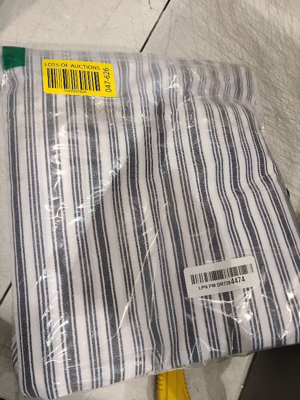 Photo 1 of Nautica- Queen Duvet Cover, Cotton Reversible Bedding with Button Closure, Casual Home Décor for All Seasons (Coleridge Stripe Charcoal, Queen)