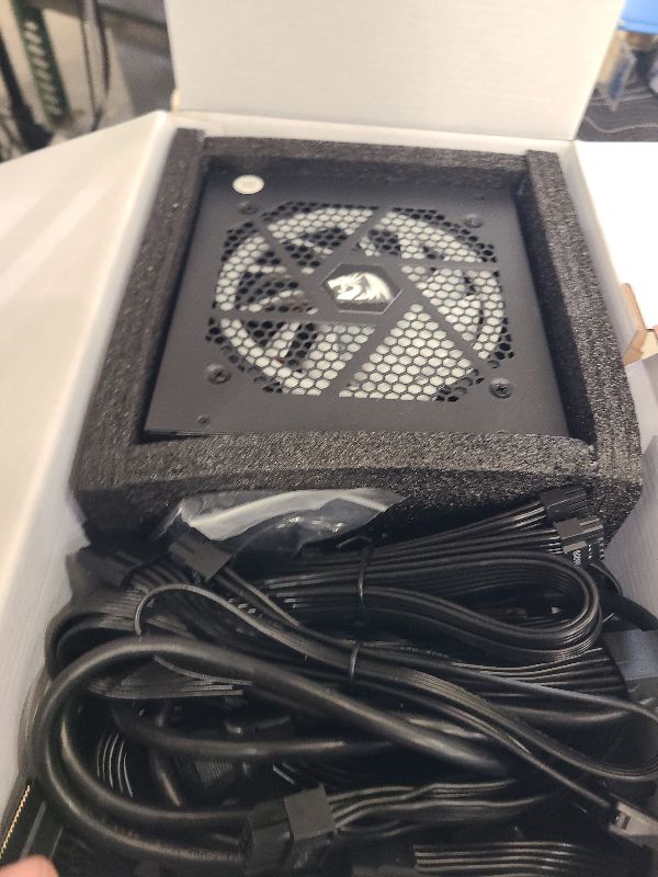 Photo 1 of Redragon RGPS-850W 80+ Gold 850 Watt ATX 3.0 & PCIe 5.0 Fully Modular Power Supply w/ 80 Plus Gold Certified, Compact 160mm Size, Smart ECO Low Noise RGB Fan, 100% Japanese Capacitors, Full Mod Cables