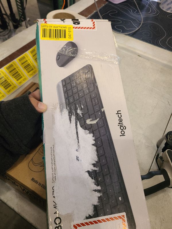 Photo 1 of Logitech MK470 Slim Wireless Keyboard and Mouse Combo - Modern Compact Layout, Ultra Quiet, 2.4 GHz USB Receiver, Plug n' Play Connectivity, Compatible with Windows - Graphite