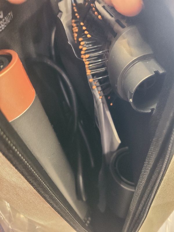Photo 1 of 5 in 1 Hot Air Brush Hair Dryer Air Styler - 110,000 RPM Fast Drying, Curling, Straightening with Ceramic Coating & Negative Ion, No Heat Damage for All Hair Types, Includes Travel Case