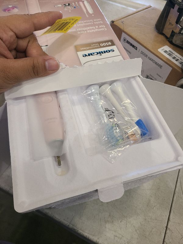 Photo 1 of Philips Sonicare DiamondClean Smart 9500 Electric Toothbrush, Sonic Toothbrush with App, Pressure Sensor, Brush Head Detection, 5 Brushing Modes and 3 Intensity Levels, Pink, Model HX9923/21