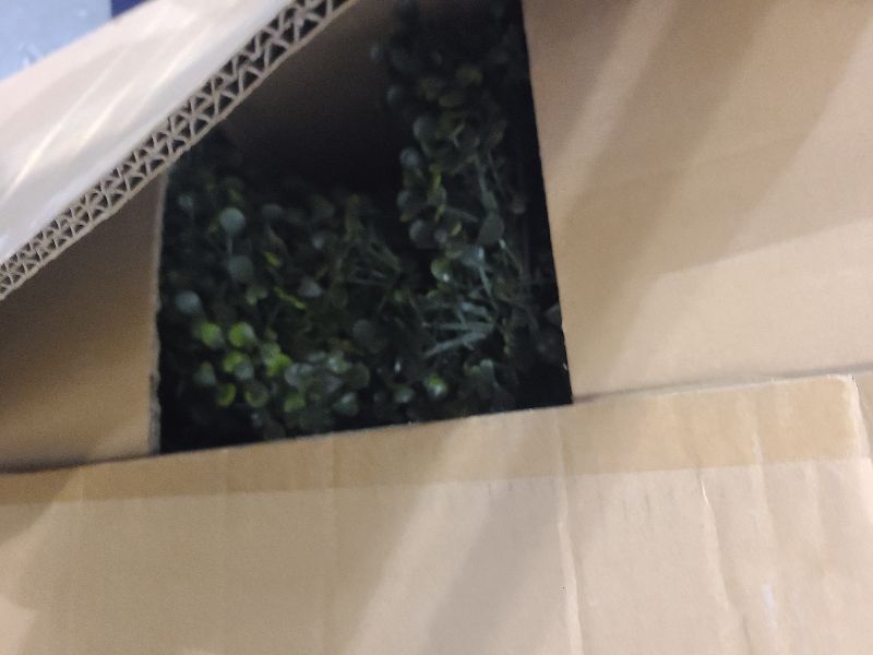 Photo 1 of 4FT Artificial Boxwood Spiral Topiary Trees, 4ft Tall (2 Pieces) Faux Plant Outdoor, All-Year Green Fake Plant with Replaceable Leaves for Decorative/Indoor/Porch/Garden