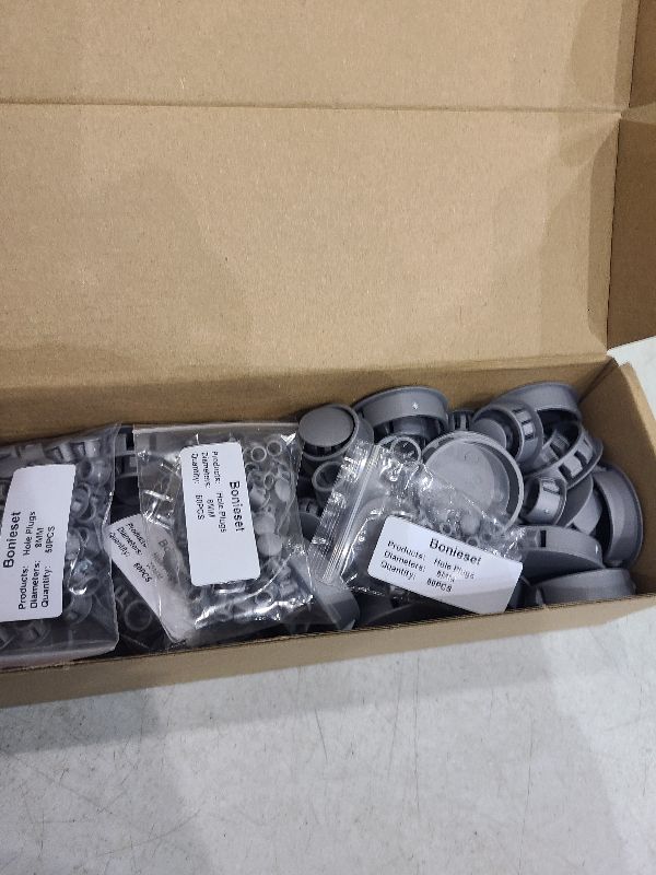 Photo 1 of 320Pcs 8 Sizes Gray Plastic Hole Covers - Snap in Locking Round Plugs for Kitchen Cabinet Furniture (3/16', 1/4',5/16', 3/8',1/2', 5/8', 1', 11/2')
