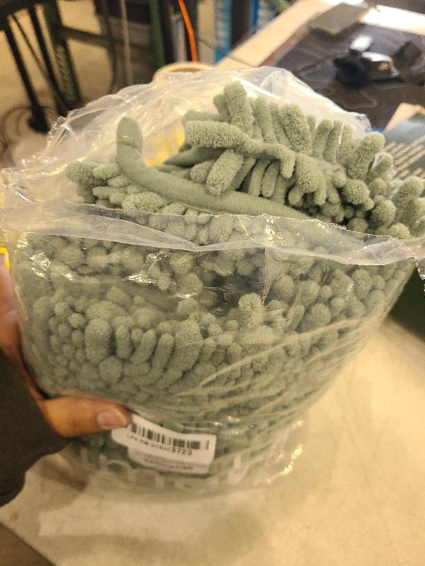 Photo 1 of **JUST THE TOILET COVER**
Yimobra Chenille Bathroom Rugs Sets 2 Piece, Soft Toilet Rug U-Shaped Contour and Fluffy Bath Mat Set, Non-Slip Absorbent Shower Rug Carpet for Bathroom Floor, Machine Washable, 24x17+24x20 Inch Green