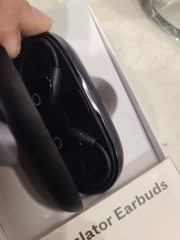 Photo 1 of AI Language Translator Earbuds, OWS Real-Time 3-in-1 Translation Earbuds 144 Languages & Accents, Translation Device for Travel Business Learning?Black?
