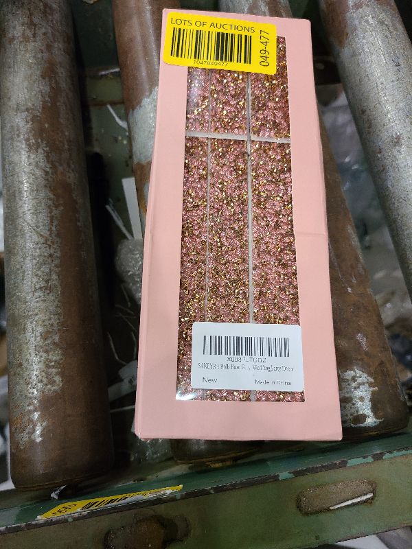 Photo 1 of 4 Rolls Rose Gold Pink Rhinestone Diamond Ribbon/Strips Self-Adhesive Crystal Diamond On a Roll, Bling Wrap DIY Art Crafts Sticker, Rhinestones Tape for Phone, Car, Brithday Party, Wedding Decor
