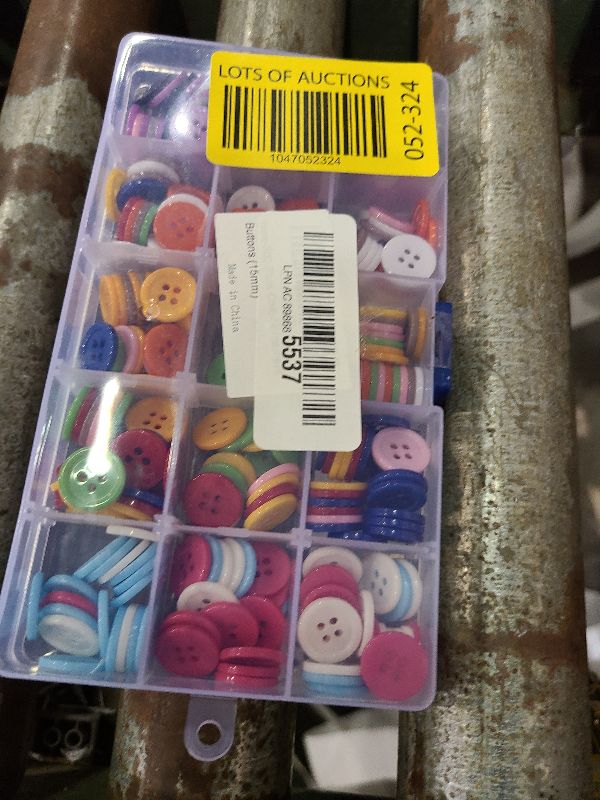 Photo 1 of 300 Pack Colorful Buttons for Craft DIY 15 Assorted Colors Resin Round Buttons for Sewing Flatback Button with Box 4 Holes Crafts Buttons Mixed Color Manual Button DIY Handmade Ornament Buttons (15mm)