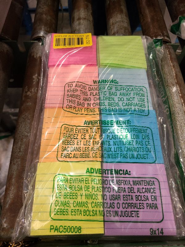 Photo 1 of (16 Pack) Lined Sticky Notes 3x3 in Post Ruled Stickies Super Sticking Power Memo Pads Bright Colors