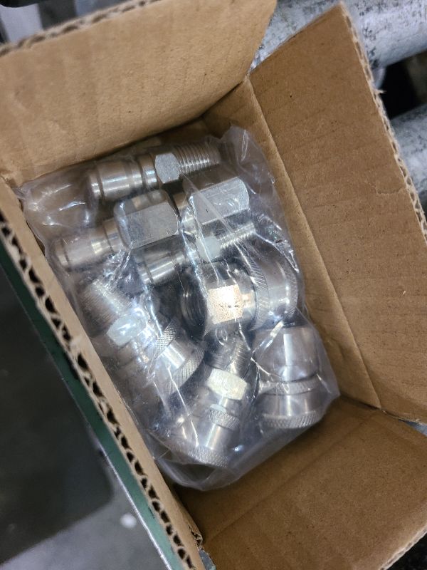 Photo 1 of 3/8 Inch 3/8'' Pressure Washer Quick Connect Fittings Stainless Steel Adapter Set for NPT Male and Female Thread Kit