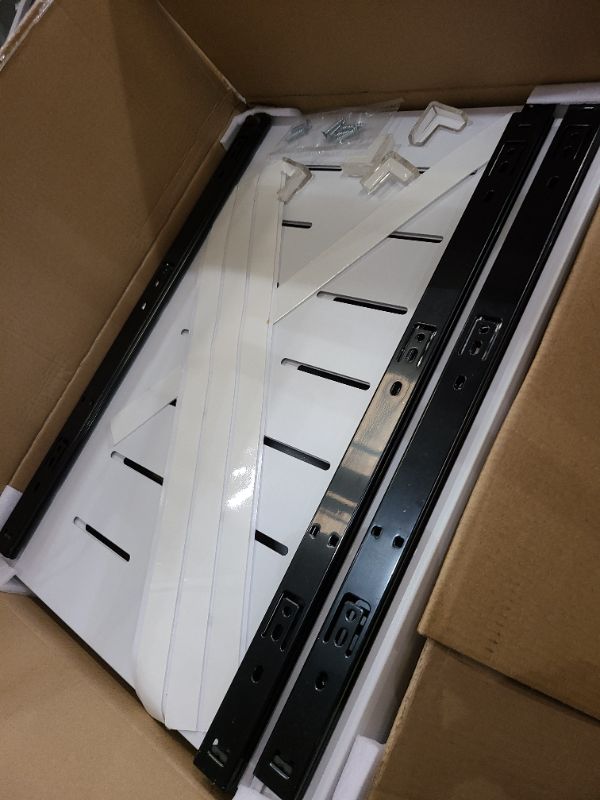 Photo 1 of 2 Pack 16.5" Deep Pull Out Cabinet Organizer, Upgrade 3 Slide Rails Slide Out Drawers for Kitchen Cabinets, Adjustable Width (12.2"-20.4") Pull Out Drawers for Frameless Cabinets