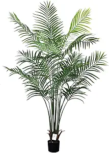 Photo 1 of 6ft Tall Fake Palm Tree with 18 Trunks and Real Bark Design