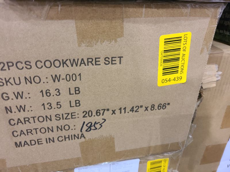 Photo 1 of 12-Piece Induction Ready Stainless Steel Cookware Sets with Glass Lid, Silver on Cookware Sets Stainless Steel