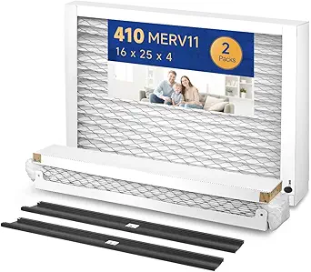 Photo 1 of 410 MERV 11 Air Filter 16x25x4 for AirPurifiers Model 1410, 1610, 2140, 2400, 2410, 2416, 3410, 4400, or Space-Gard 2400 with Upgrade Kit 1413 Pleated HVAC AC Furnace Filter Replacement 2-Packs