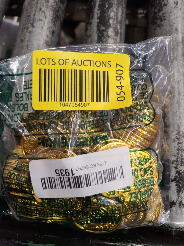 Photo 1 of 120 PCS Gold Coins, 1.4 in Plastic Gold Coins, 0.08 in Thick Fake Coins Pirate Coins Tokens Play Coins for Kids, Pirate Treasure Classroom Reward Adventure Theme Party Supplies for Pirate Party