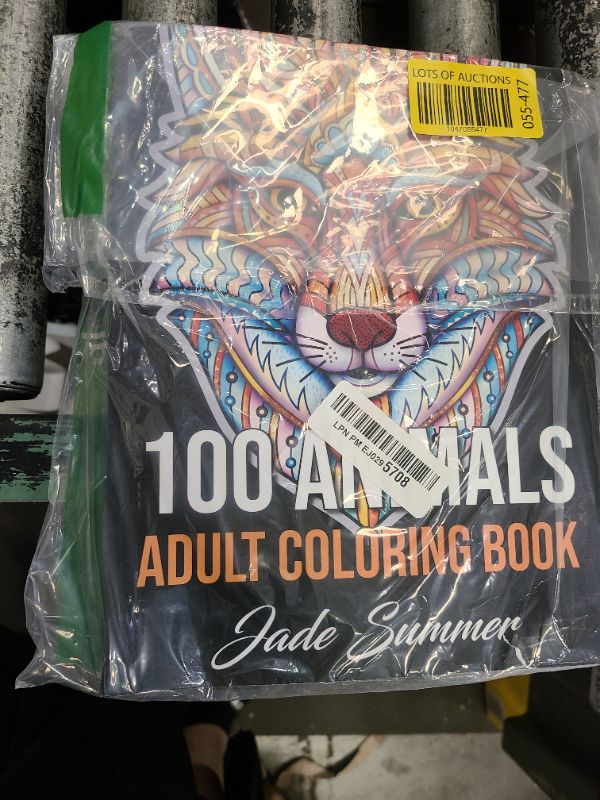 Photo 1 of 100 Animals: An Adult Coloring Book with Lions, Elephants, Owls, Horses, Dogs, Cats, and Many More!