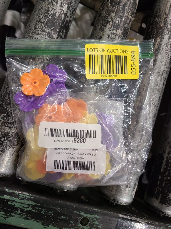 Photo 1 of 30 Pieces Hummingbird Feeders Replacement Flowers, Feeding Ports Replacement Bird Feeder Replacement Parts for Hummingbird Feeder Hanging Feeder(Purple, Yellow, Orange)