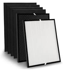Photo 1 of 7-in-1 Pack 3000 Replacement Filter Set Compatible with 3000, 3000M, 3000Pro Air Purifi-er,1 H13 Filter, 2 Activated Carbn Filters and 4 Extra Carbn Pre-Filters.