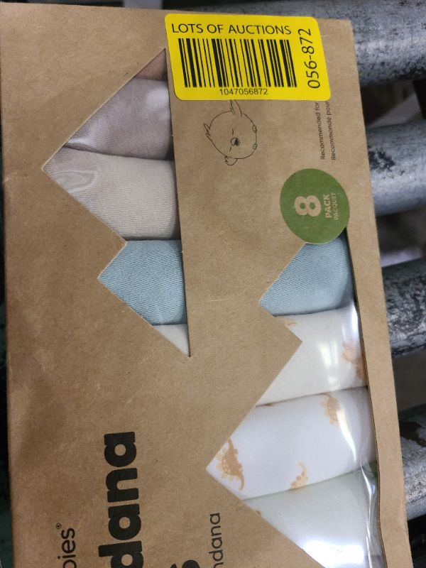 Photo 1 of 8-Pack Organic Baby Bandana Bibs for Boys, Girls - Super Absorbent Triangle Baby Bibs for Drooling and Teething Infant, 100% Cotton Extra Soft for Newborn, Infant 0-36 Months (Roarsome)